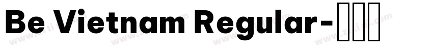 Be Vietnam Regular字体转换